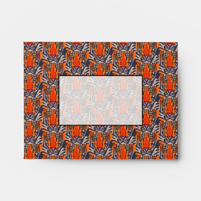 Tiger - A2 (note card) Envelope (Front)