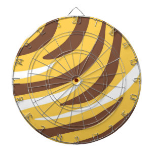 tiger abstract art dartboard