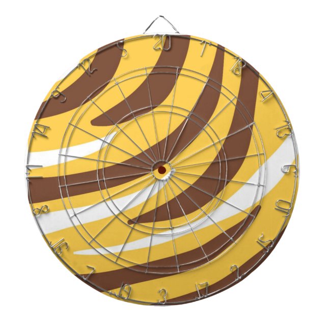 tiger abstract art dartboard (Front)
