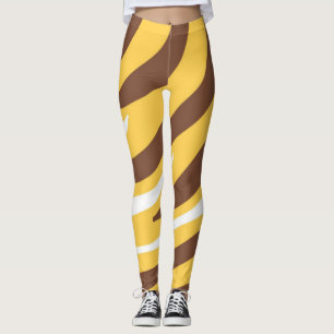 tiger abstract art leggings