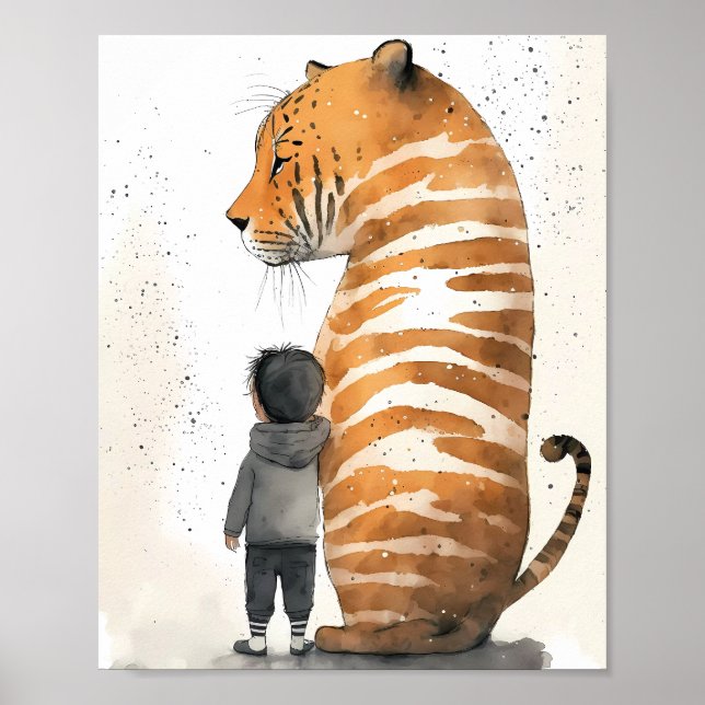 Tiger and Boy Poster (Front)