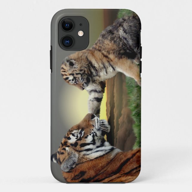 Tiger and Cub iPhone 5 Case-Mate Case (Back)