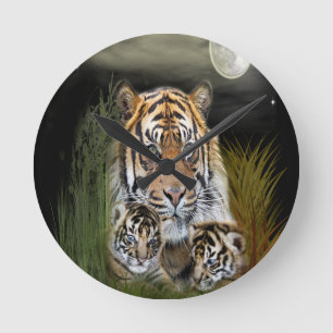 Tiger and Cubs clock
