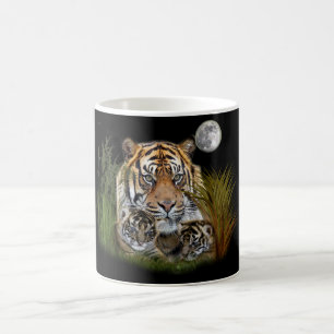 Tiger and cubs coffee mug