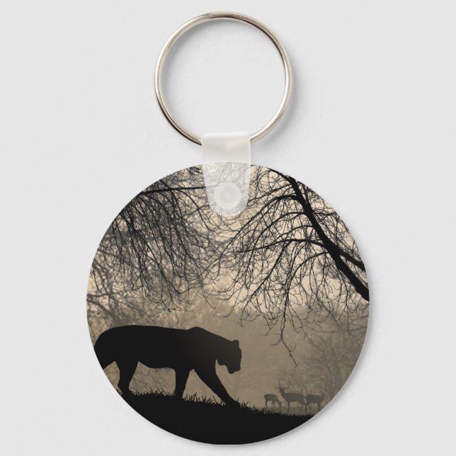 Tiger and Deer Keychain (Front)