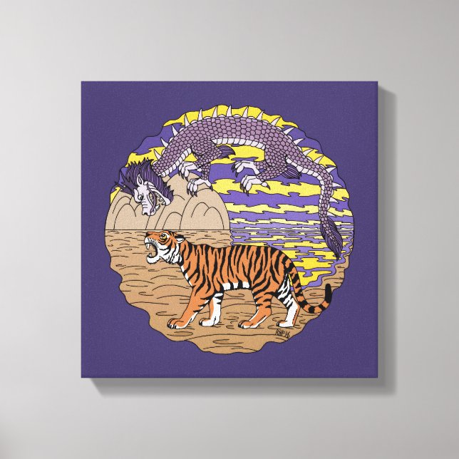 Tiger and Dragon Canvas Print (Front)