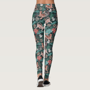 Tiger and Leopard Animal Jungle Print Leggings