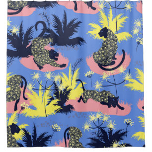 Tiger and leopard pattern geometric style design