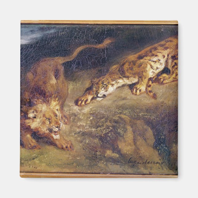 Tiger and Lion Magnet (Front)