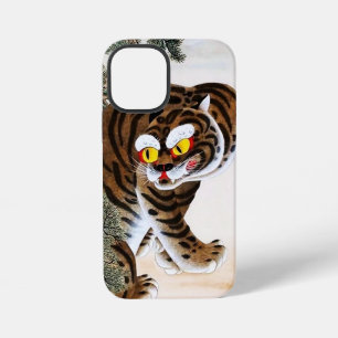 Tiger and Magpie Minhwa under Pine Tree iPhone 12 Mini Case
