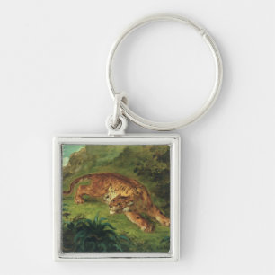 Tiger and Snake, 1858 Keychain