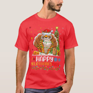 Tiger Animal Lover Funny Happy Tiger HelloThanksMa T-Shirt