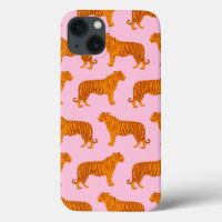 Tiger Animal Pink Modern