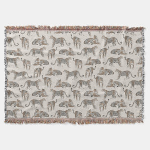 Tiger Animal Pink Modern Throw Blanket