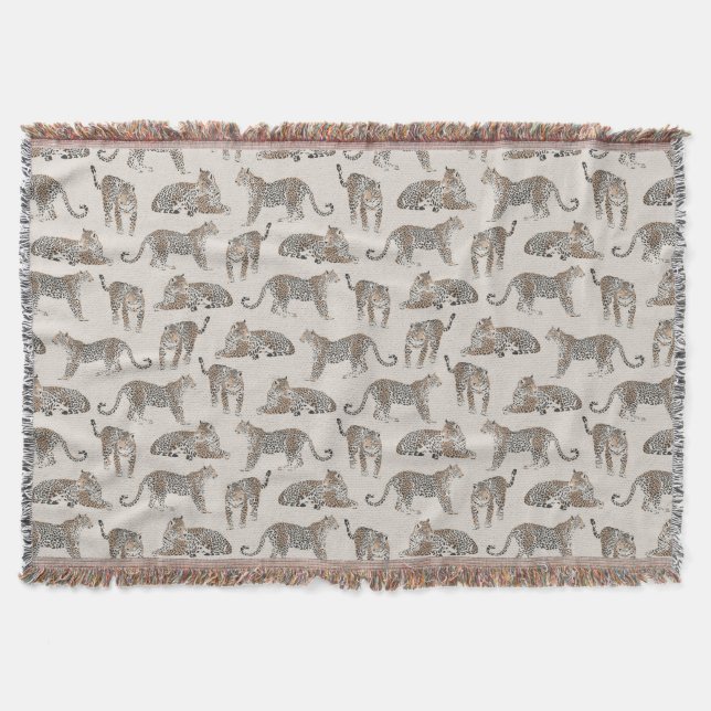 Tiger Animal Pink Modern Throw Blanket (Front)