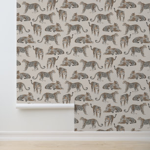 Tiger Animal Pink Modern Wallpaper