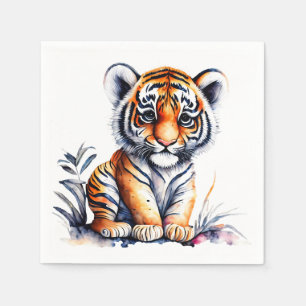 Tiger Animal Themed Party Napkin
