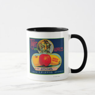 Tiger Apple Crate LabelWatsonville, CA Mug