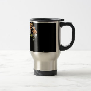 Tiger Approaching - Wild Animal Artwork Travel Mug