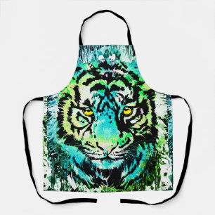 Tiger Apron - Colourful Tiger Eyes Apron