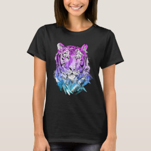 Tiger art animal lovers colourful animal T-Shirt