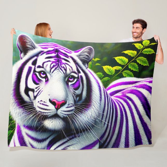 Tiger Art Fleece Blanket (In Situ)