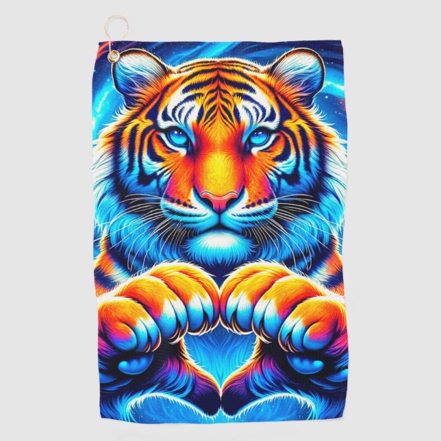 Tiger Art Golf Towel (Front)