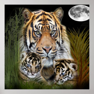 Tiger art poster
