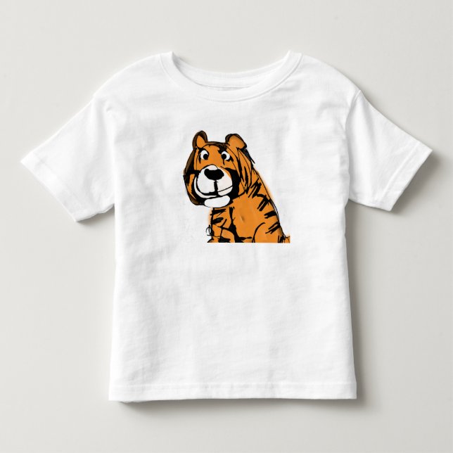 Tiger Art Toddler T-shirt (Front)
