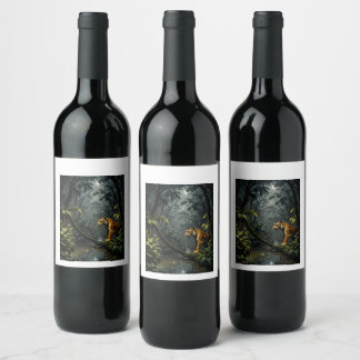 Tiger Art Wine Label