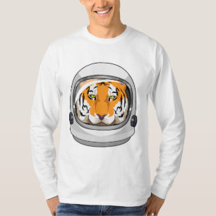 Tiger as Astronaut with Helmet T-Shirt