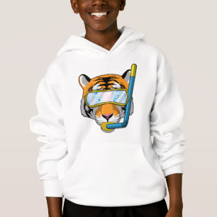 Tiger as Diver with Snorkel