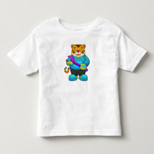 Tiger as Mechanic with Wrench Toddler T-shirt