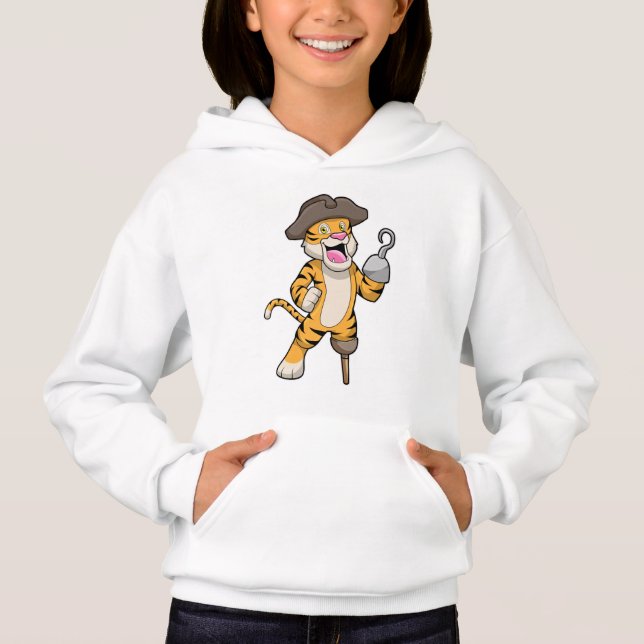 Tiger as Pirate with Wooden leg & Hooked hand (Front)