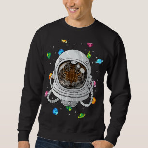 Tiger Astronaut Animal Deep In Space Cosmic Univer Sweatshirt