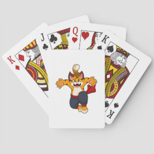 Tiger at Martial arts Karate Playing Cards