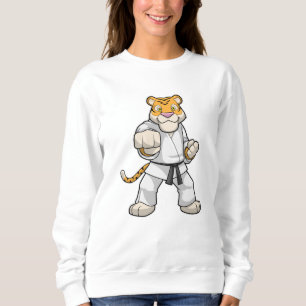 Tiger at Martial arts Karate Sweatshirt