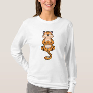 Tiger at Yoga Fitness T-Shirt