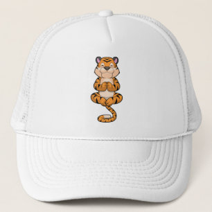 Tiger at Yoga Fitness Trucker Hat