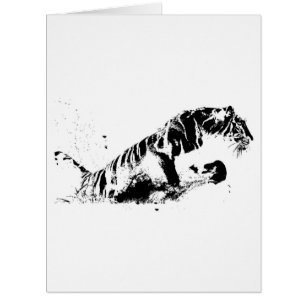 Tiger Attacking