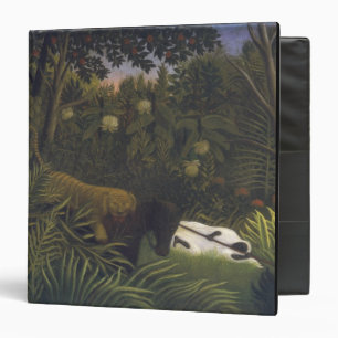 Tiger Attacking a Horse and a Sleeping Black Man ( Binder