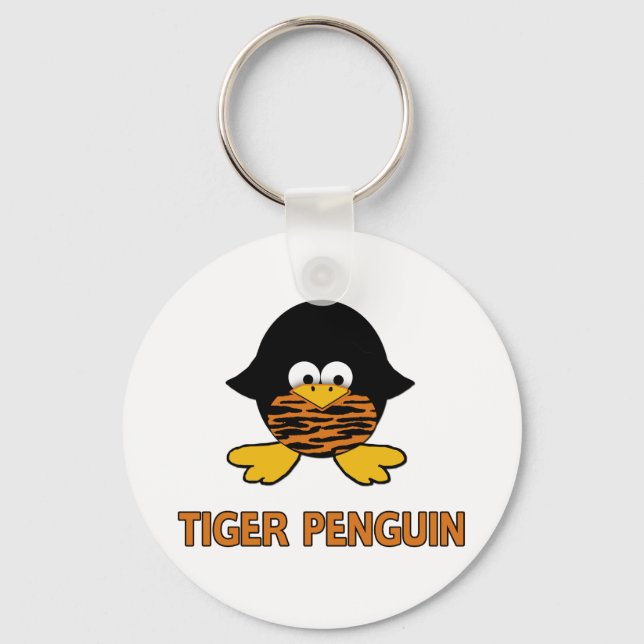 Tiger Baby Penguin Keychain (Front)