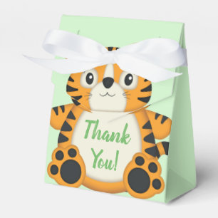 Tiger Baby Shower Safari Favor Box