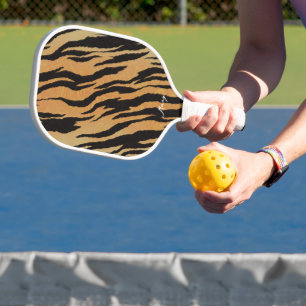 Tiger Background Personalized Pickleball Paddle