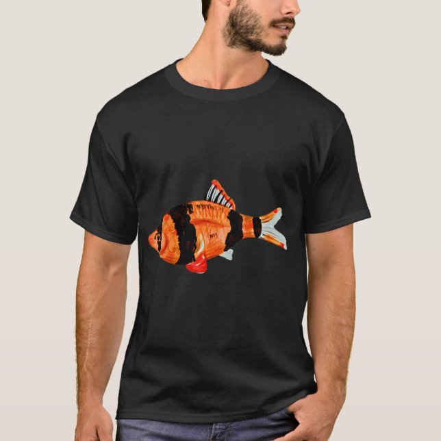 Tiger Barb Aquarium Fish T-Shirt (Front)