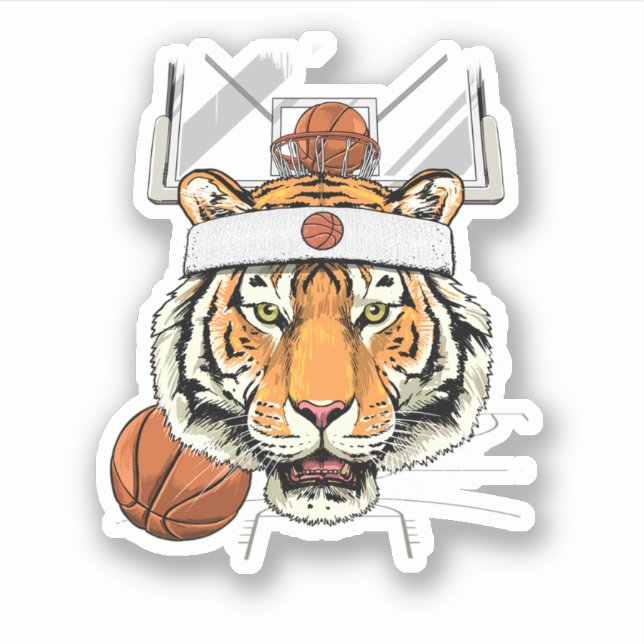 Tiger Basketball Tiger Lovers Basketball Player. P (Front)