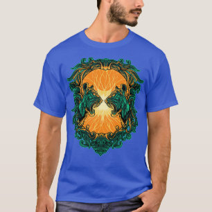 Tiger Battle Illustration T-Shirt