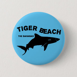 Tiger Beach - The Bahamas Diving With Sharks 2 Inch Round Button
