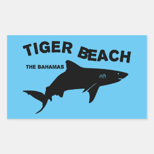 Tiger Beach - The Bahamas   Diving With Sharks Sticker