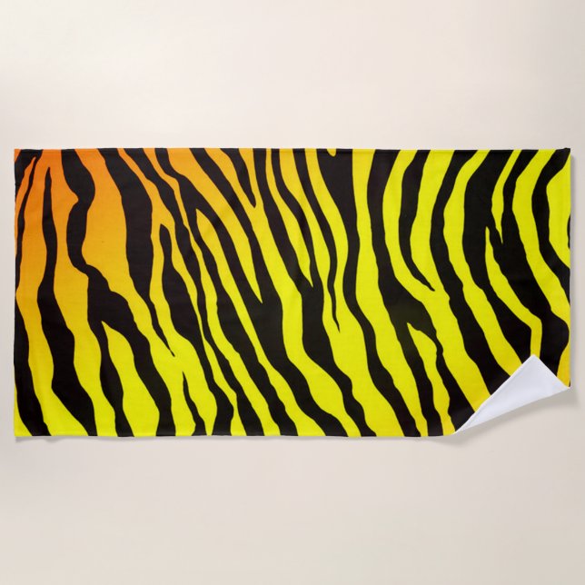 Tiger Beach Towel (Front)